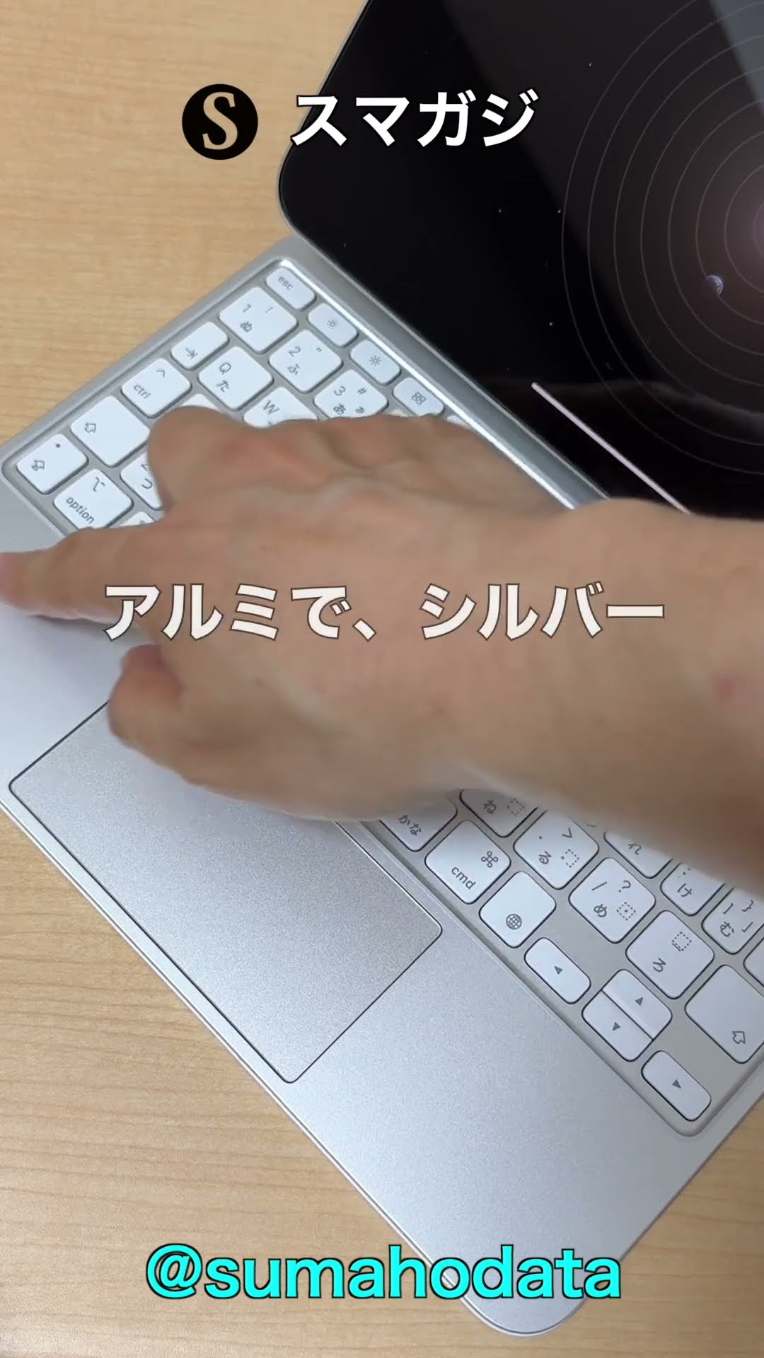 iPad Pro 2024】M4 11inch シルバーのカラー。Magic Keyboard ホワイト