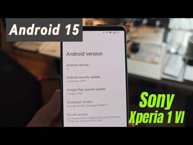 Sony Xperia 1 VI - Android 15 Upgrade - What's new? - YouTube