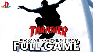 THRASHER PRESENTS SKATE AND DESTROY | Full Game (PS1 Version