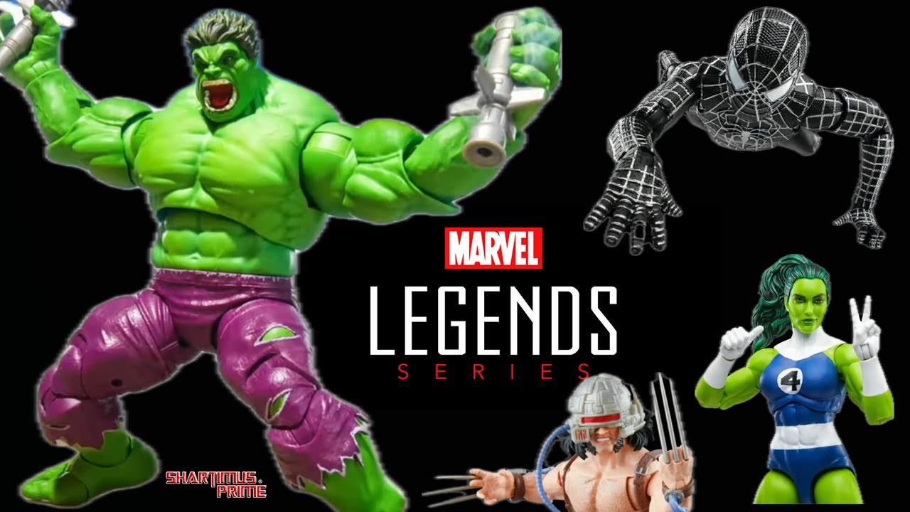 NEW Marvel Legends HULK Maximum Series & Black Suit Spider-Man and