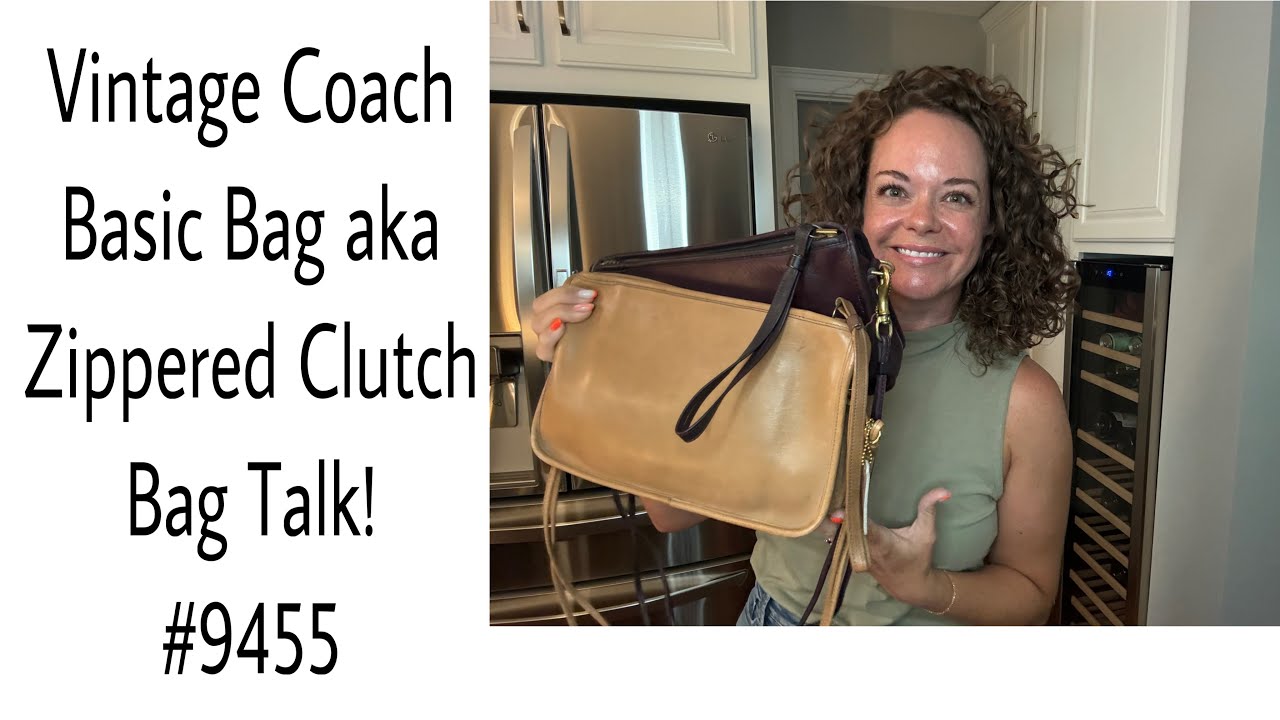 Vintage Coach Basic Bag #9455 aka Zippered Clutch Bag Talk and a