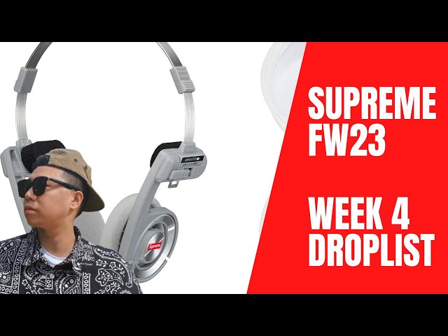 Supreme x Koss Porta Pro - Supreme FW23 Week 4 Full Droplist - YouTube