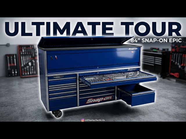 Toolbox Tour of Midnight Blue 84” Snap-On Epiq Series Roll Cab