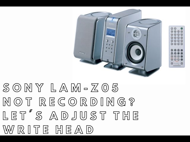 Sony LAM-Z05 MiniDisc Deck Recorder Repair - Fix Recording