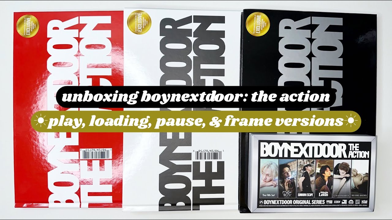 ☼ unboxing boynextdoor: the action ☀︎ play, loading, pause
