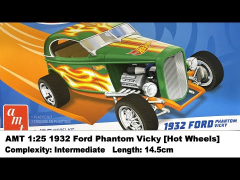 AMT 1:25 1932 Ford Phantom Vicky [Hot Wheels] Kit Review - YouTube