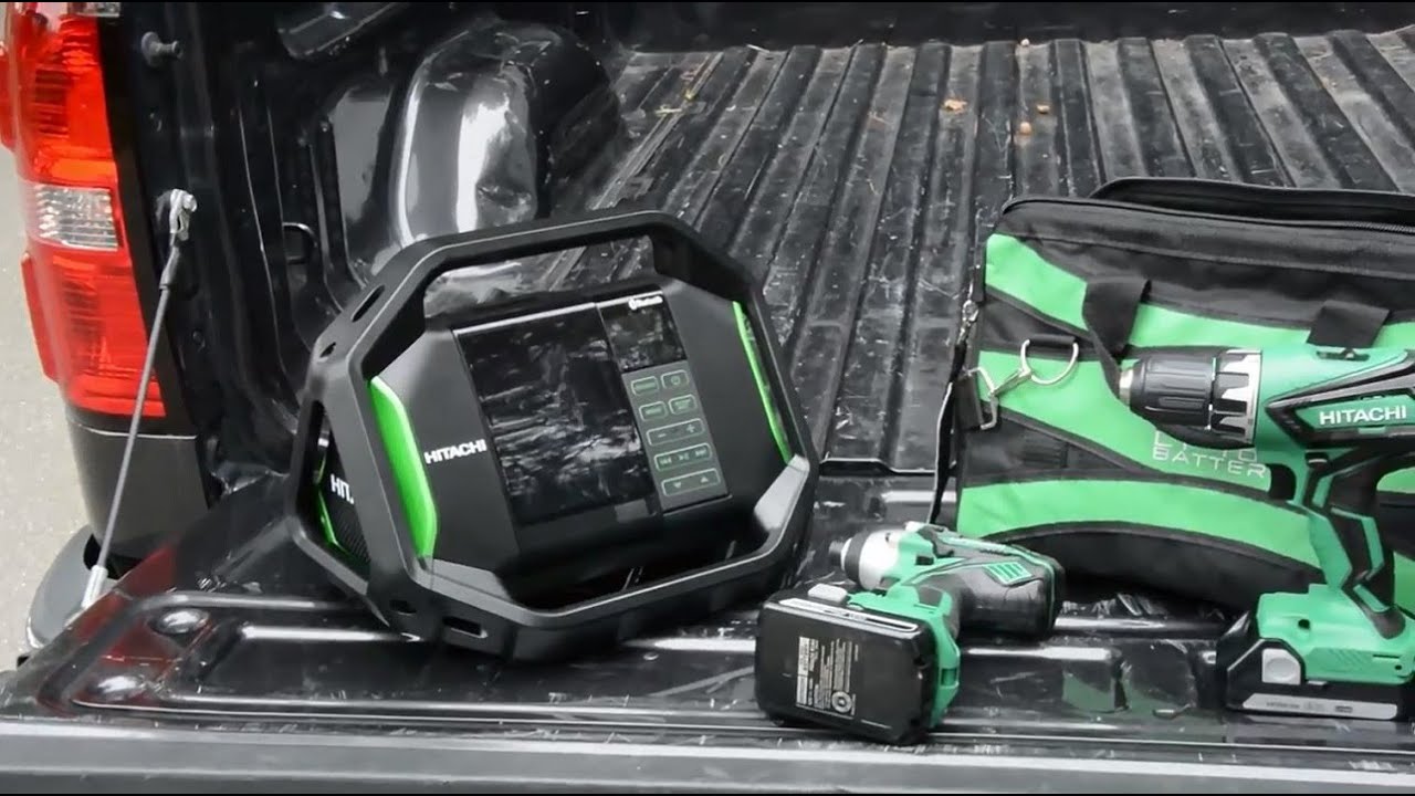 Hitachi 18V Lithium-Ion Bluetooth Jobsite Radio - UR18DSALP4 - YouTube