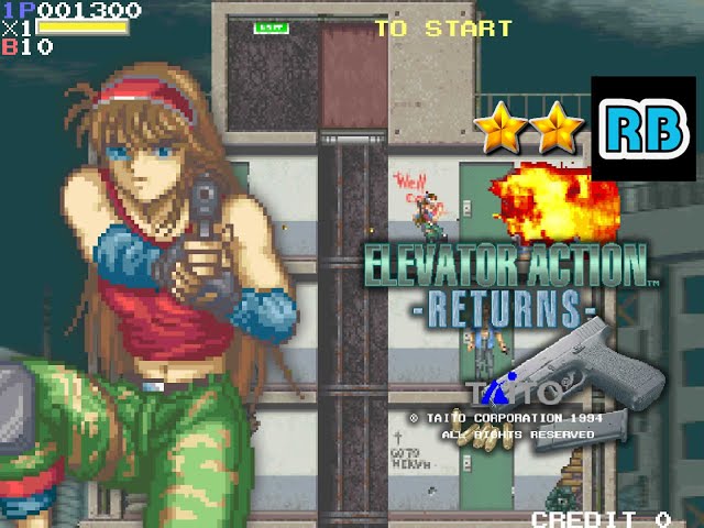 1995 [60fps] Elevator Action Returns NoDamage ALL - YouTube