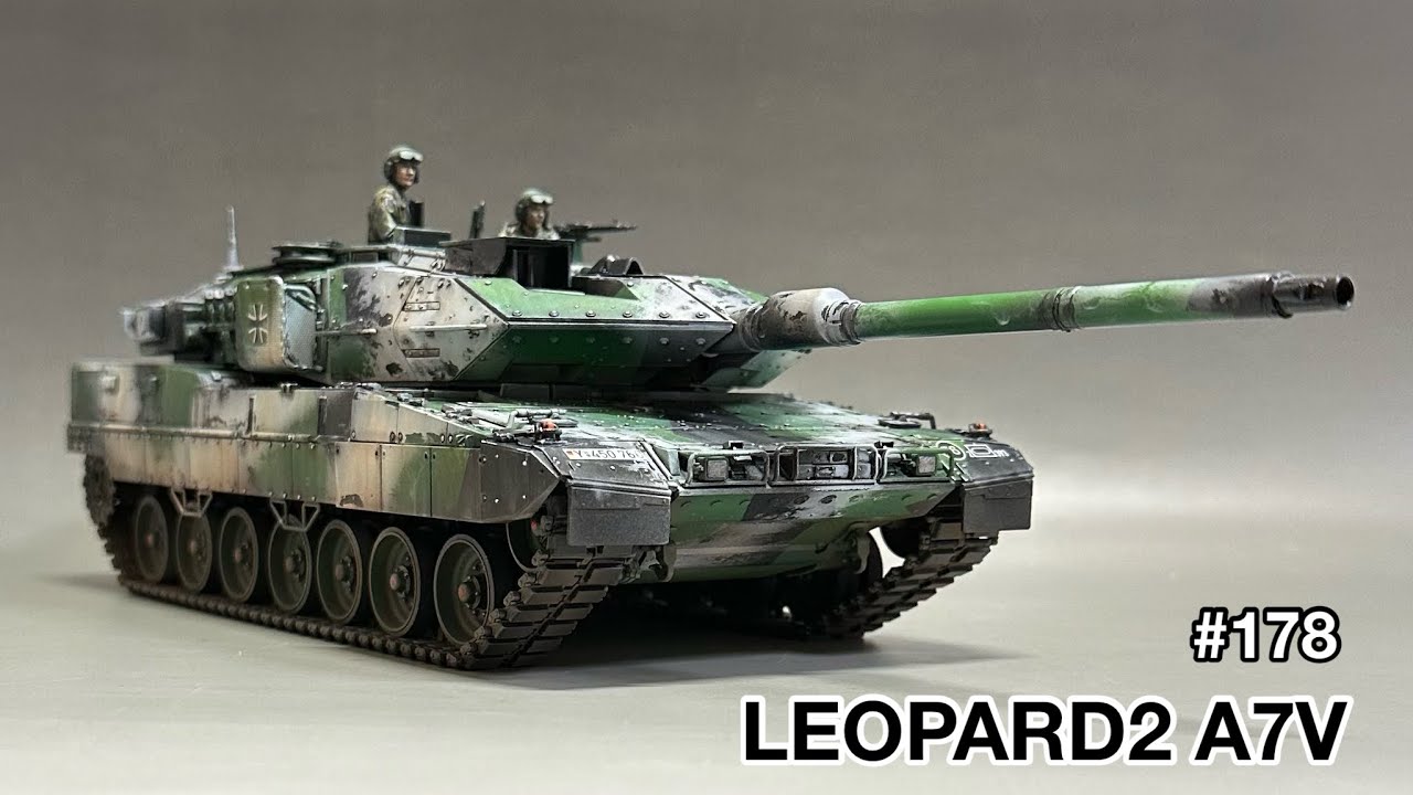 178 [戦車 プラモデル]TAMIYA 1/35 LEOPALD2 A7V assembly to finish
