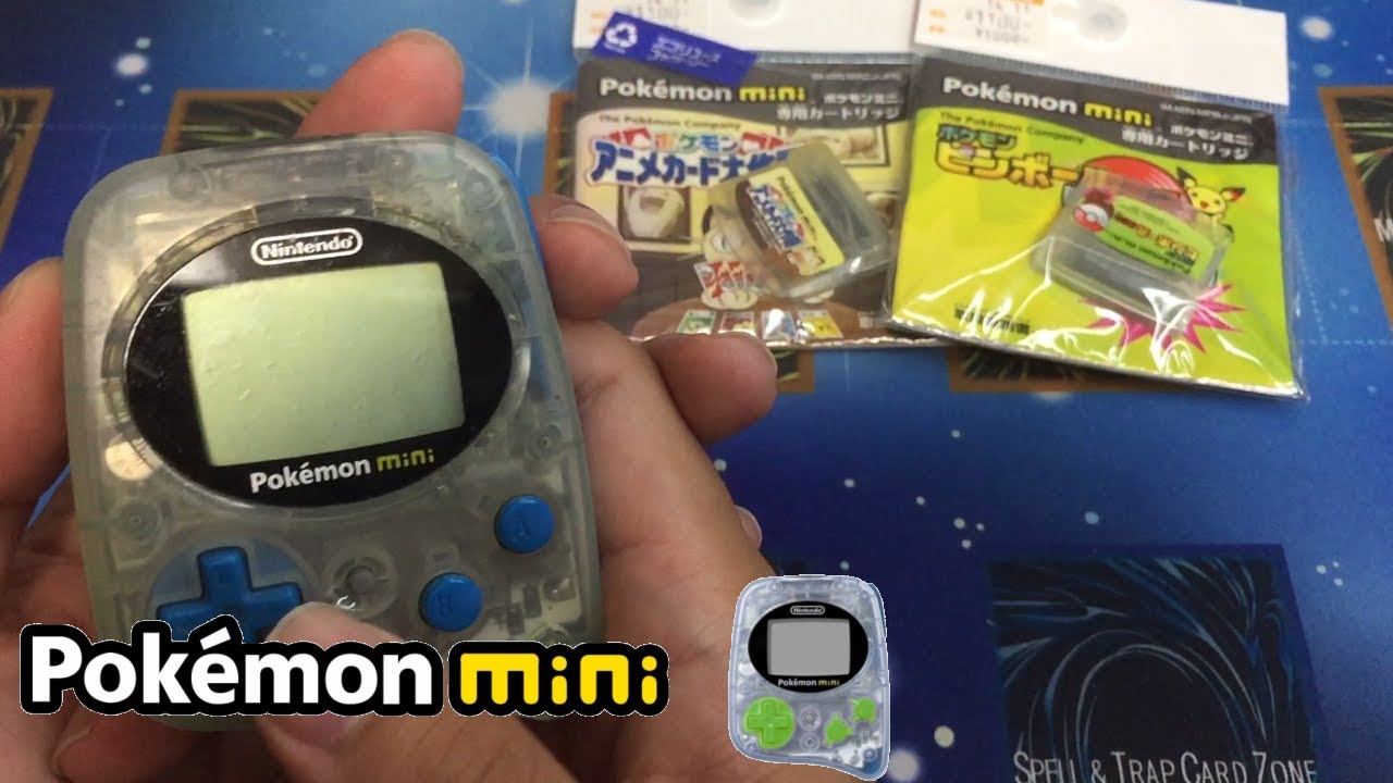 動作確認】ポケモン専用携帯ゲーム pokemon mini使ってみた - YouTube