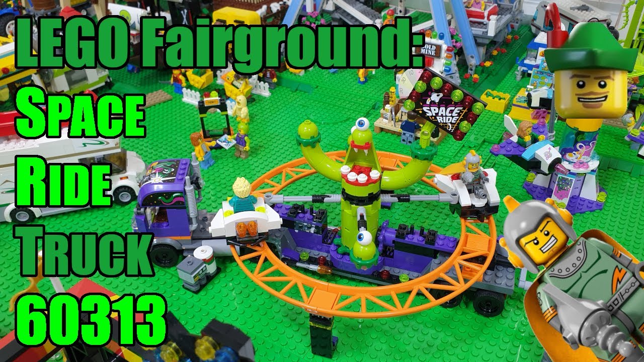 LEGO Fairground - Space Ride Truck 60313 Reviewed, Motorised