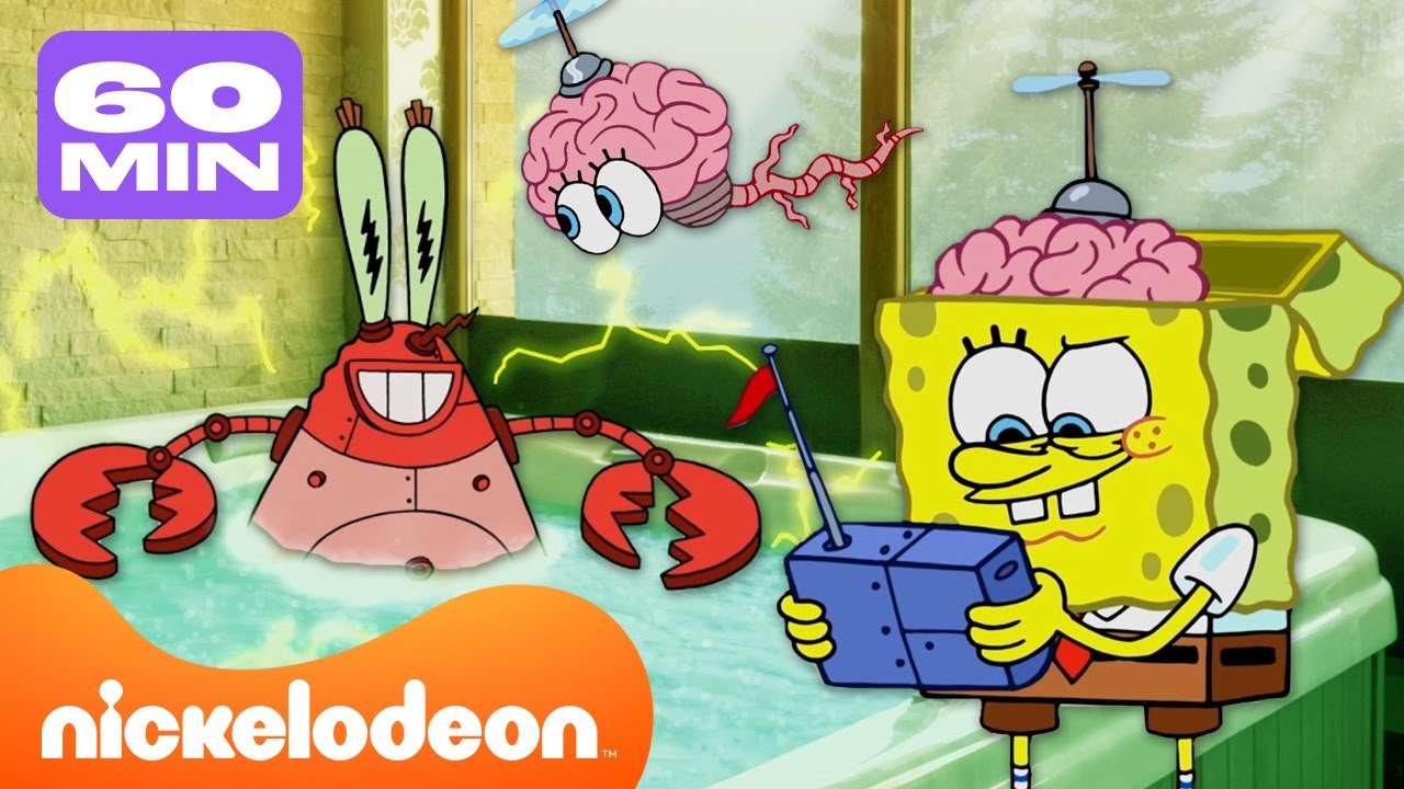 スポンジ・ボブ | スポンジ・ボブの最高の発明品90分🤖| ニコロデオン