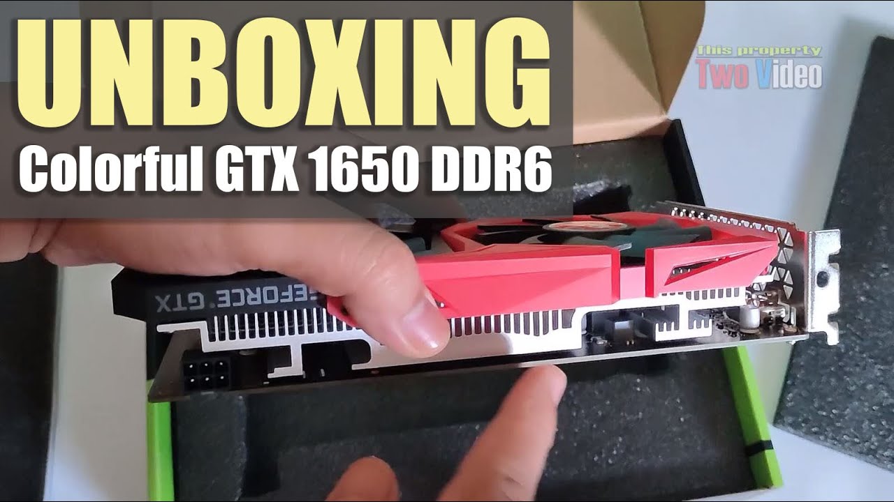 Geforce GTX 1650 Colorful Battle AX 4gb Dual Fan Unboxing - YouTube