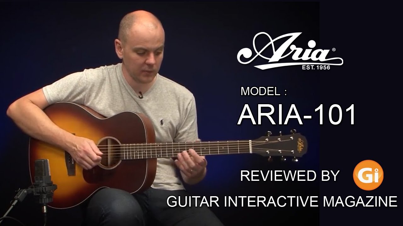 Aria-101 reviewed by Guitar Interactive Magazine - YouTube