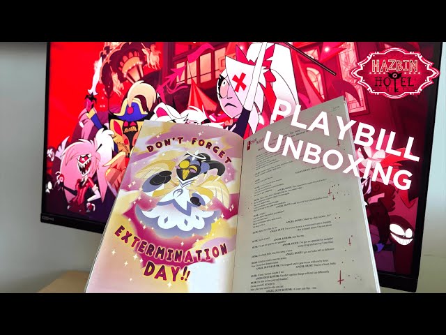 Unboxing the HAZBIN HOTEL Playbill! - YouTube
