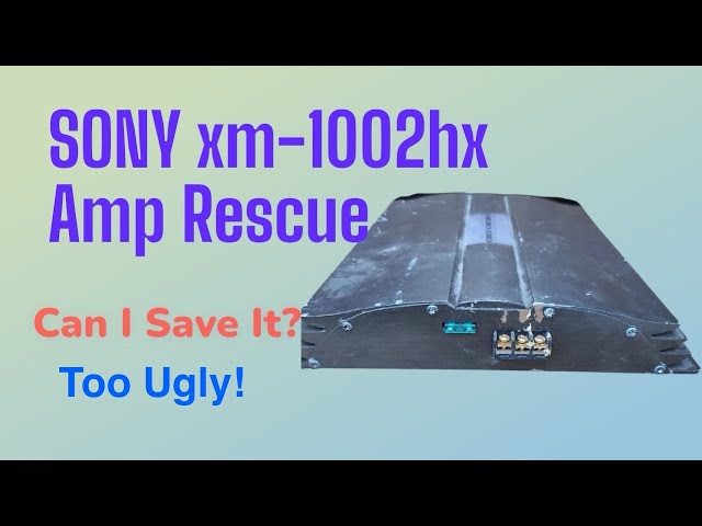 Old School Amplifier Rescue- Sony xm-1002hx Can it be saved? - YouTube