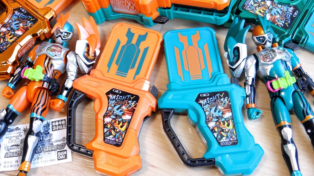 w Gashapon Rider Gashat 07 All 4 types review! - YouTube