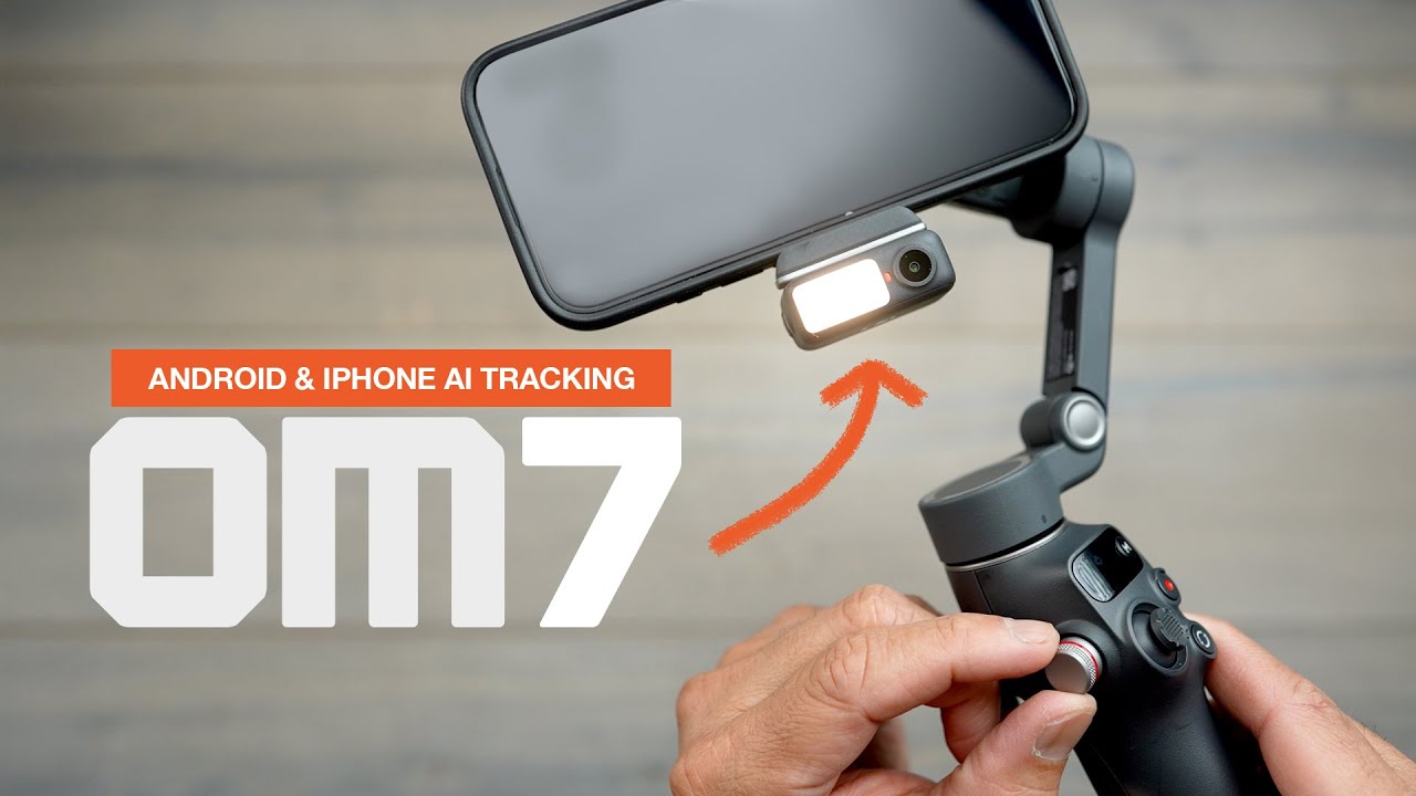 DJI Osmo Mobile 7 & 7P Android and iPhone AI tracking, Mic Mini