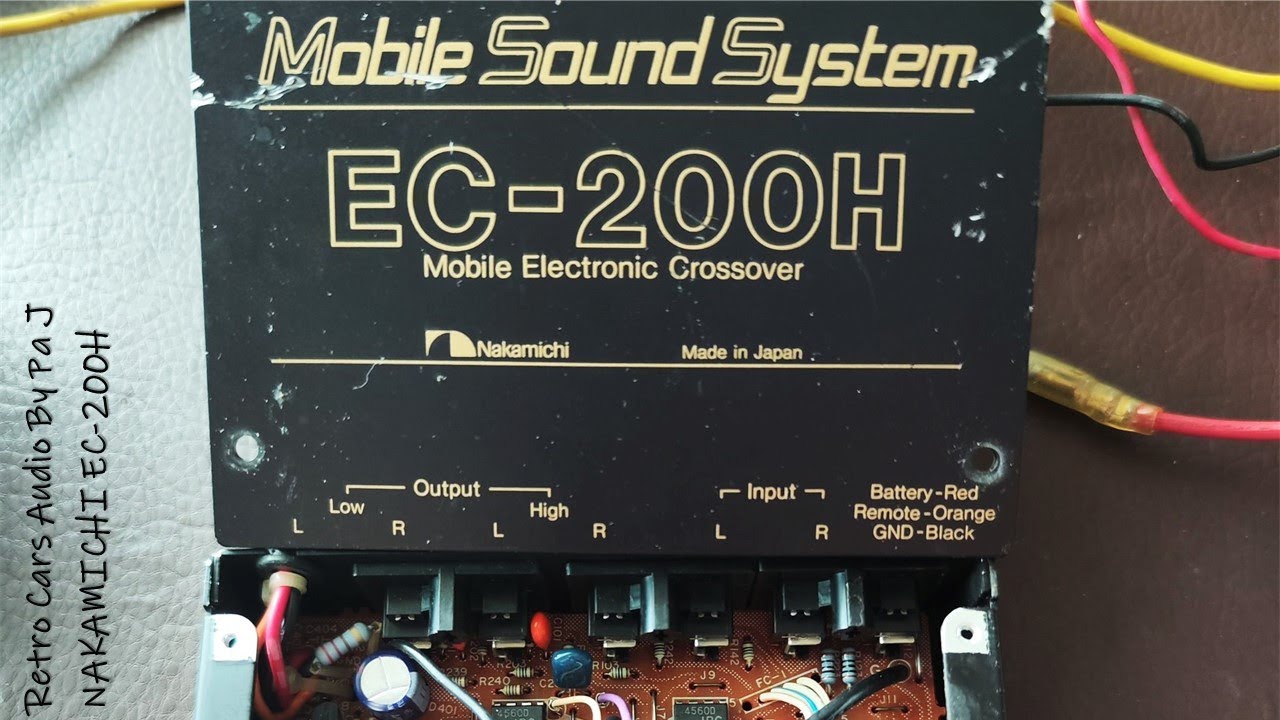 Nakamichi EC-200H Mobile Electronic Crossover - YouTube