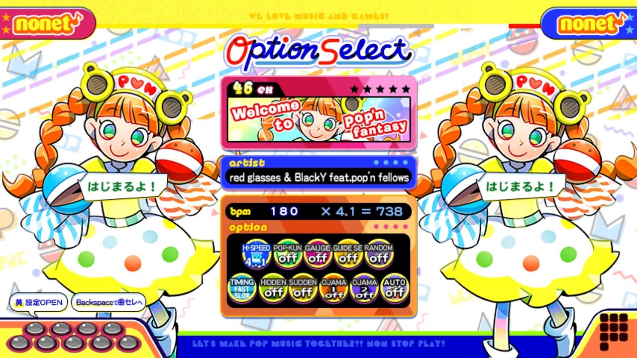 ポップンLively】Welcome to pop'n fantasy(EX) - YouTube