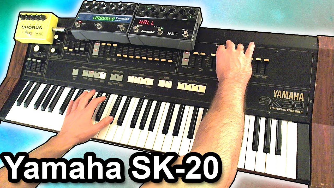 YAMAHA SK-20 - Ambient chillout piano music【SYNTH DEMO】 - YouTube