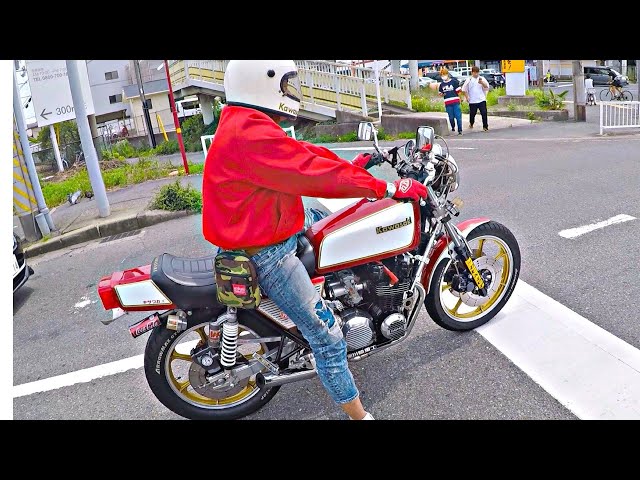 Z400FX 当時物モリワキショート管 直菅 - YouTube