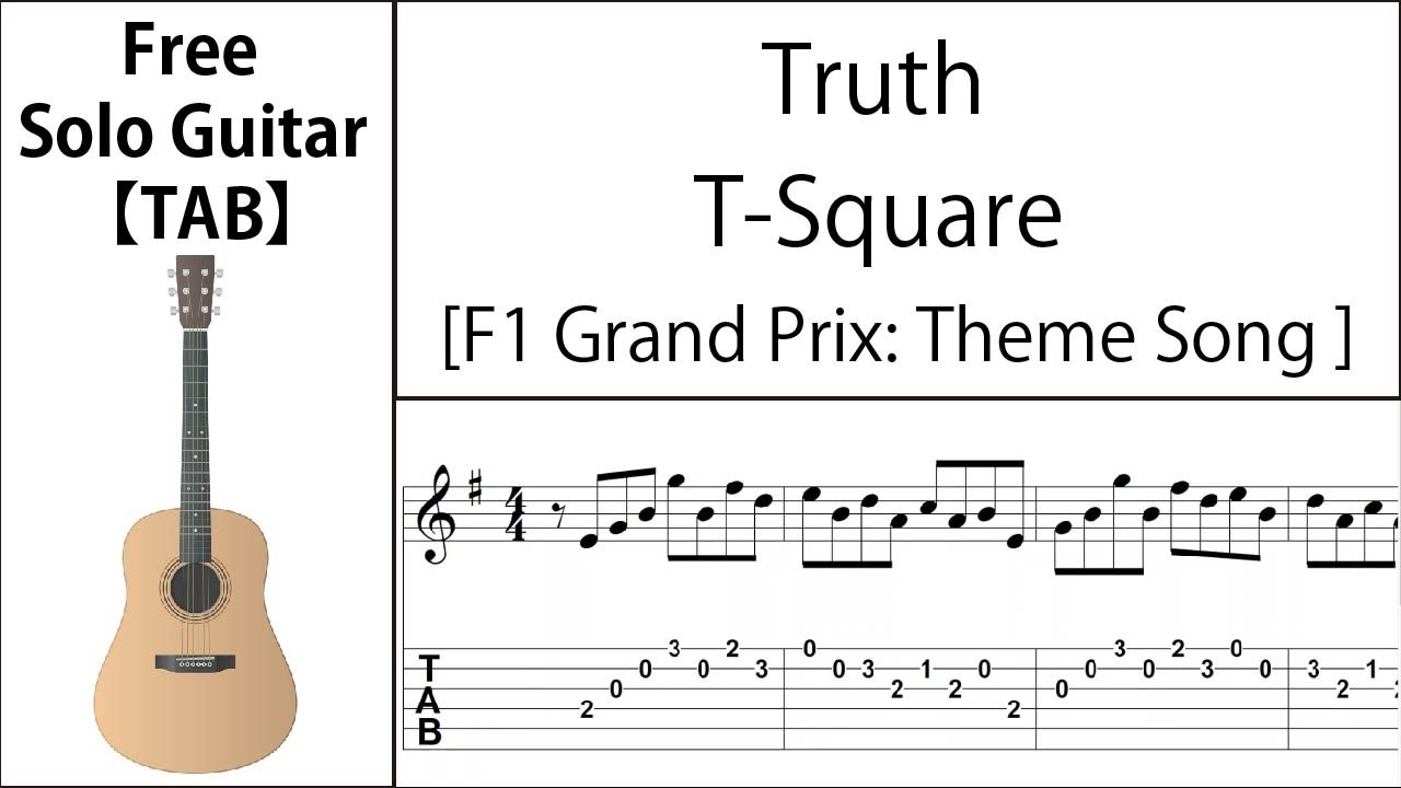 Truth (T-Square) Fingerstyle Guitar【Score & TAB】 - YouTube