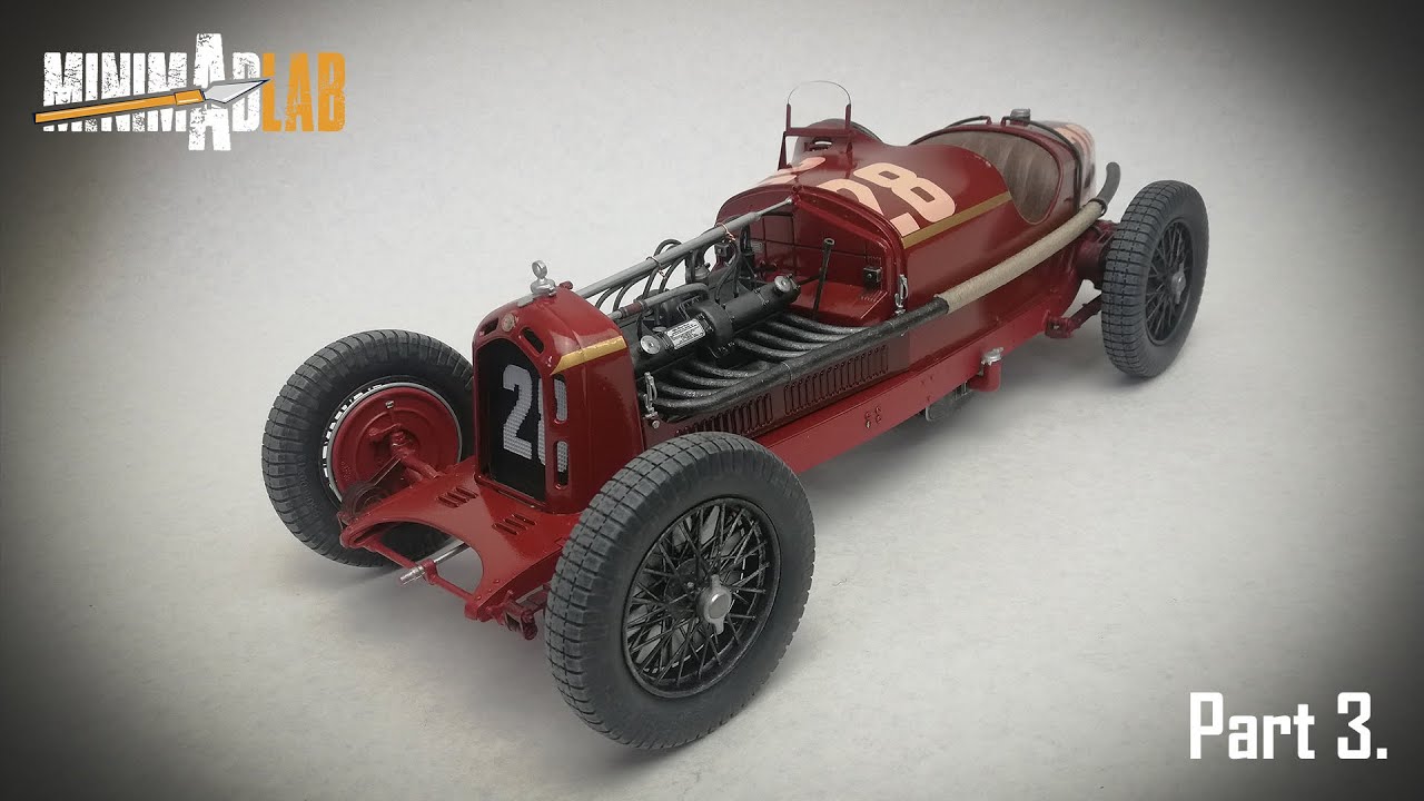 Alfa Romeo 8C 2300 Monza - 1/12 Italeri model kit build Part 3