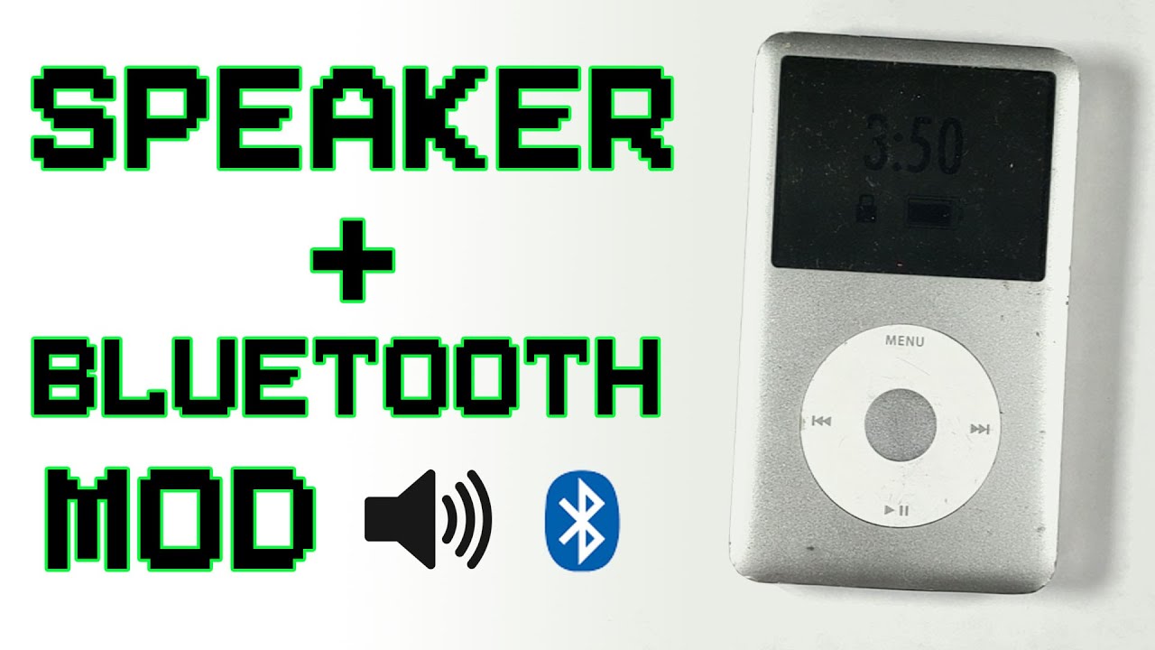 Adding a speaker and bluetooth to an iPod classic 6th gen - YouTube