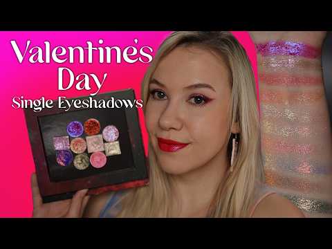 Valentine's Day Single Eyeshadows | Collab with ‪@glamsmitty