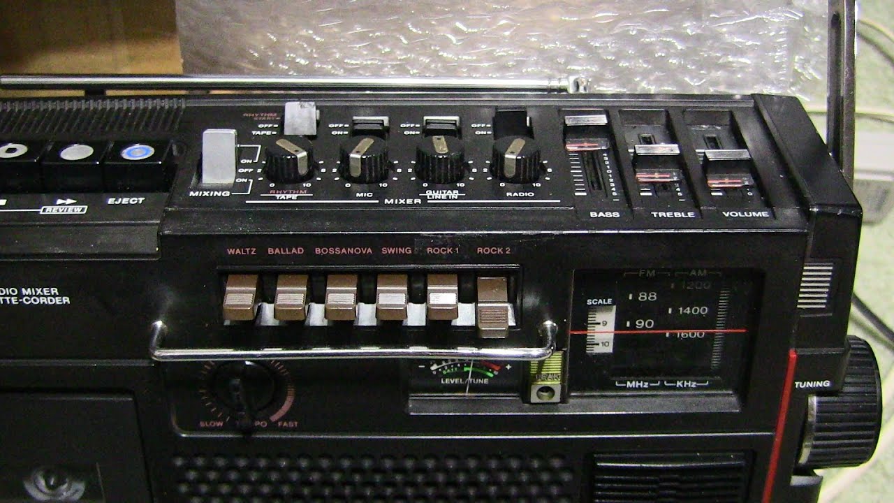 SONY CF-9000 Rhythm CAPSULE Sounds tunes cassette tempo radio all