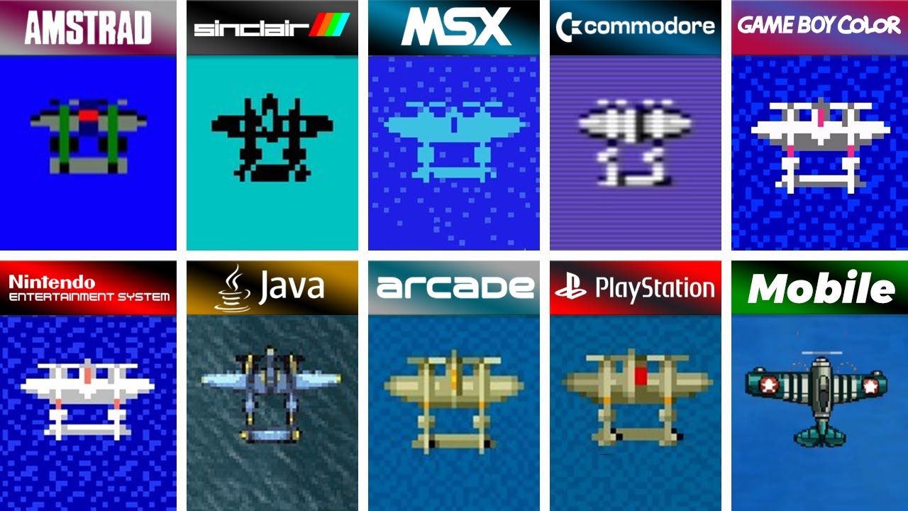 1942 - Amstrad CPC vs ZX Spectrum vs MSX vs C64 vs GBC vs NES vs