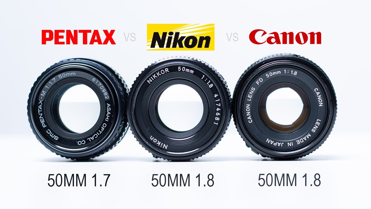 Pentax SMC 50mm 1.7 vs Nikon AIS 50mm 1.8 vs Canon FD 50mm 1.8