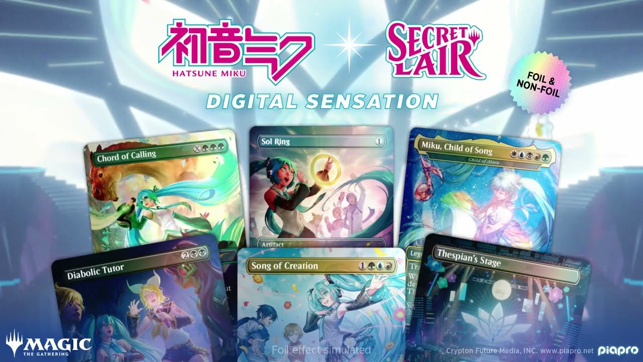 ミクさんコラボでカジュアルEDH【《歌の申し子、ミク/Miku, Child of