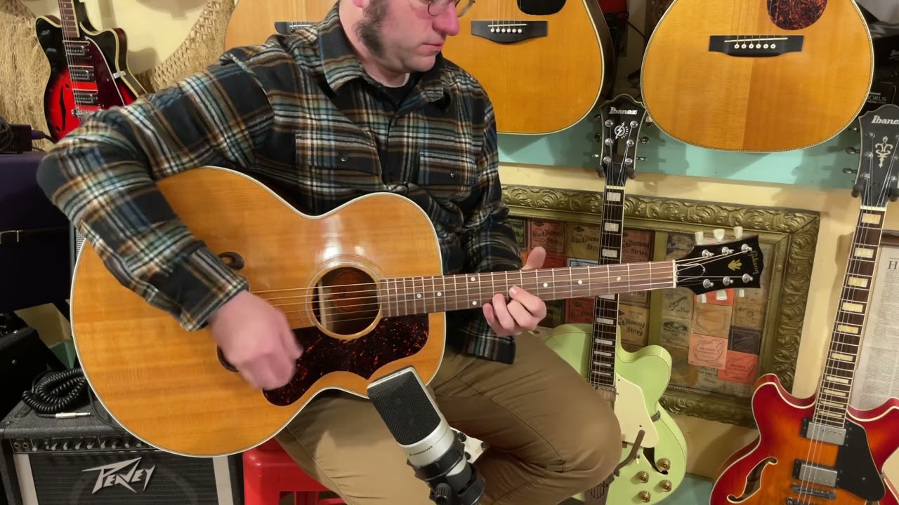 1996 Gibson J-100 Xtra jumbo guitar - YouTube