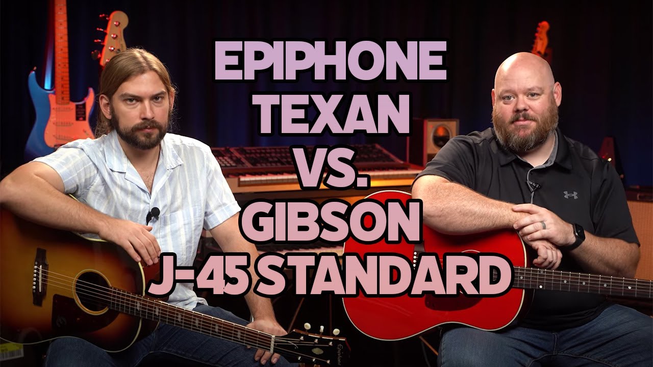 Epiphone Texan vs. Gibson J45 Standard | Does Scale Length Make a