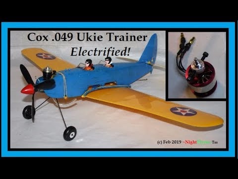 Vintage Cox PT-19 UKIE Trainer converted to Brushless Motor