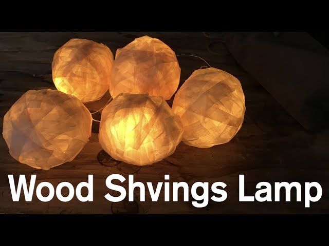 鉋屑で作るオシャレなランプ How to make wood shavings lamp. - YouTube