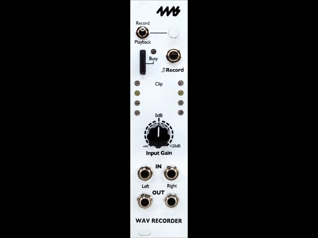WAV Recorder - Record and sample Eurorack audio - YouTube