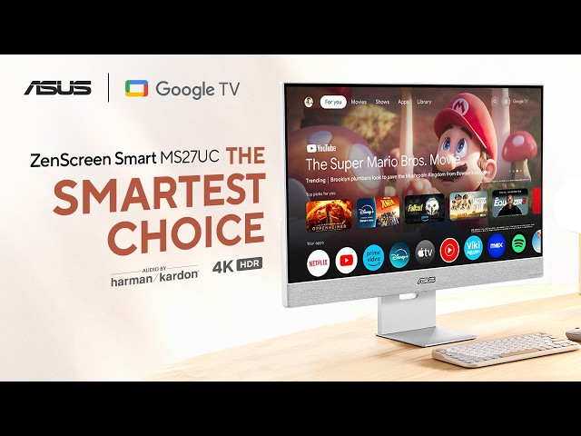 The Smartest Choice | ASUS ZenScreen Smart Monitor MS27UC - YouTube