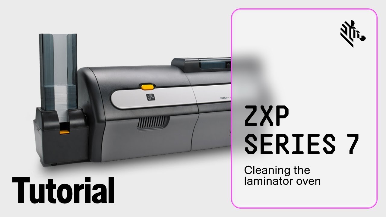 Zebra ZXP Series 7 How-To: Clean the Laminator Media Rollers - YouTube