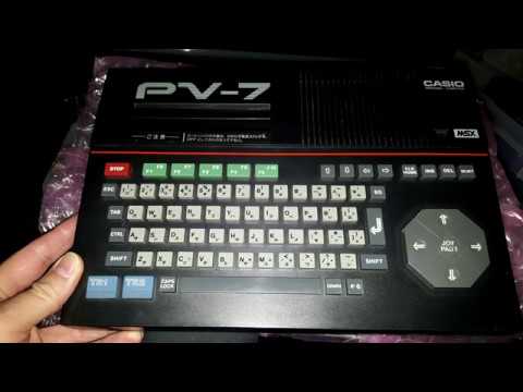 MSX Casio PV-7 - YouTube