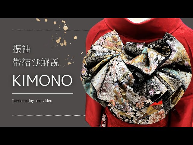 Gorgeous and easy 🌟 Cute and beautiful obi tying 🎗 #Kimono