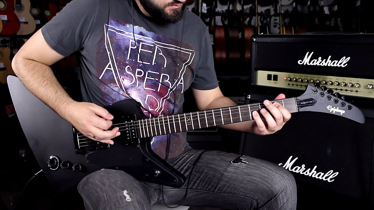 EPIPHONE GOTHIC 1958 EXPLORER - Guitar Demo - YouTube