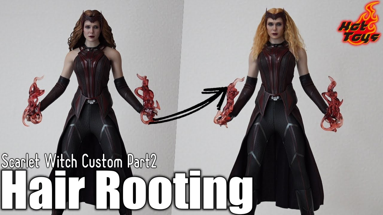 ホットトイズ スカーレット・ウィッチカスタム第二弾！植毛編
