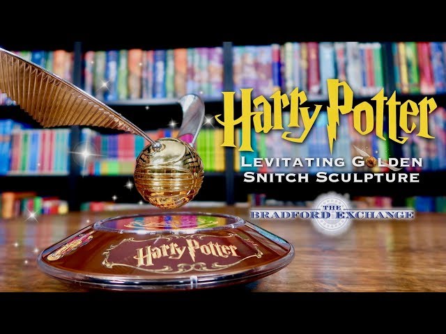 HARRY POTTER LEVITATING GOLDEN SNITCH SCULPTURE UNBOXING | The