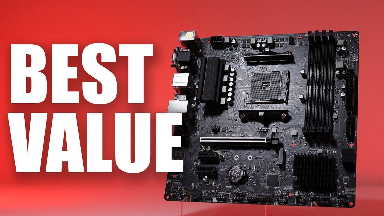 Best Value Motherboard 2024 - the MSI PRO B550M-P GEN3 - YouTube