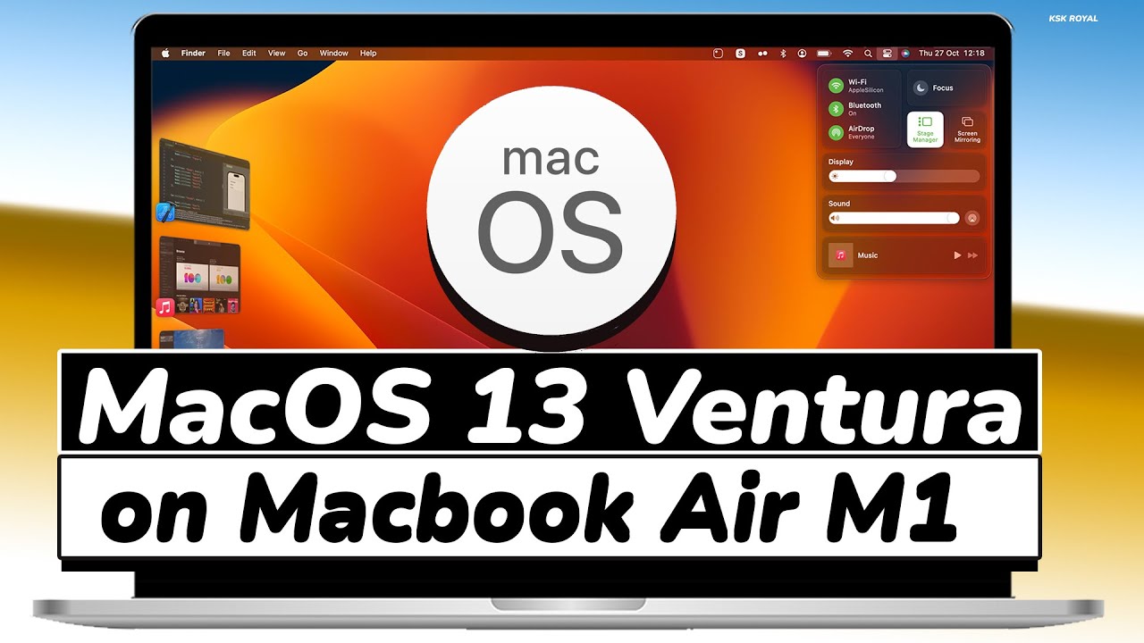 MacOS 13 Ventura On MacBook Air M1 (First Look & Top Features