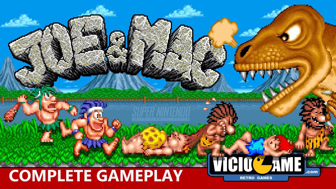🎮 Joe & Mac (Super Nintendo) Complete Gameplay - YouTube