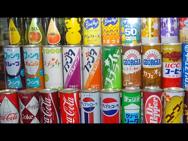 昭和懐かしのドリンク缶。覚えていますか？ - YouTube